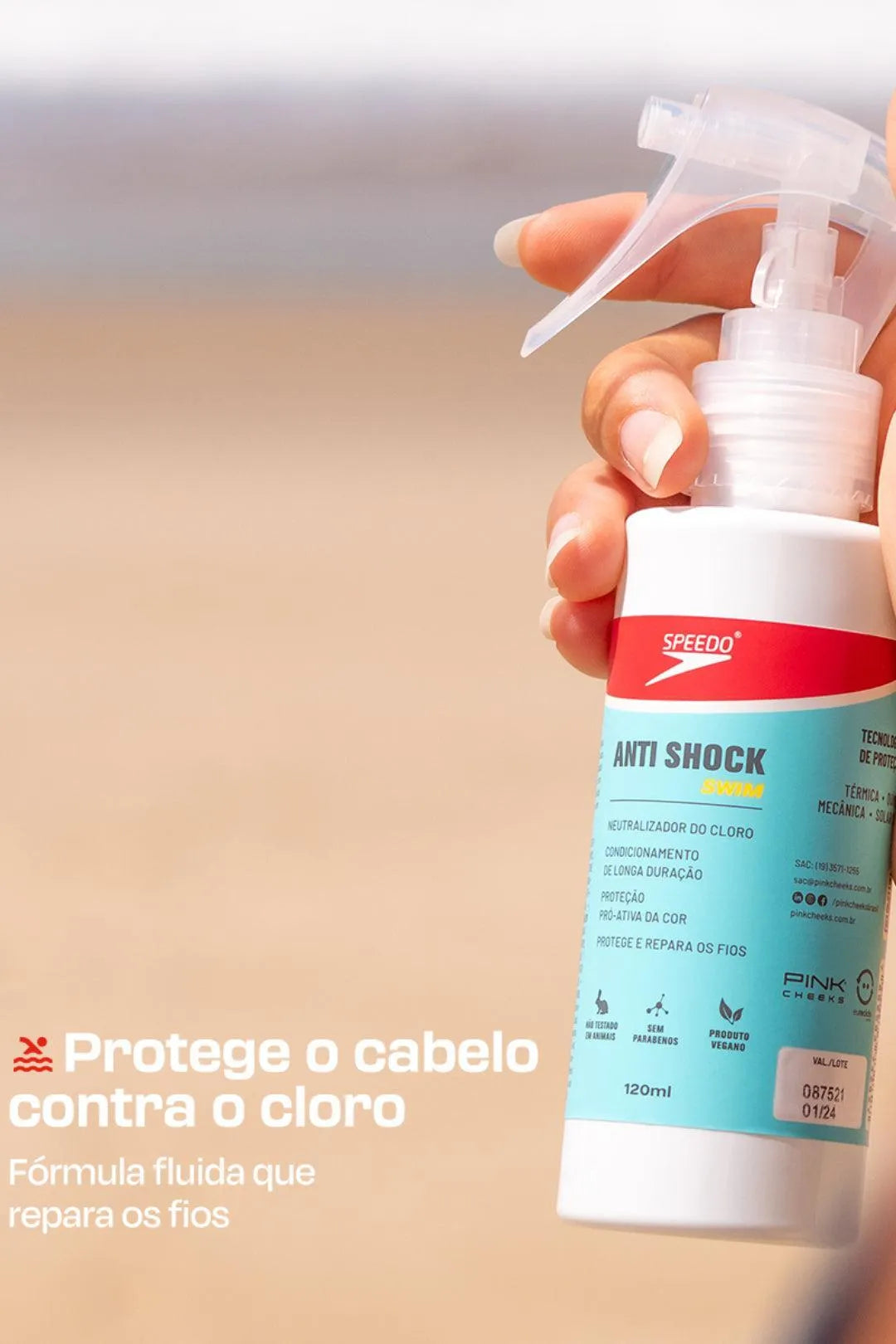 Anti Shock Swim 120ml - Pink Cheeks