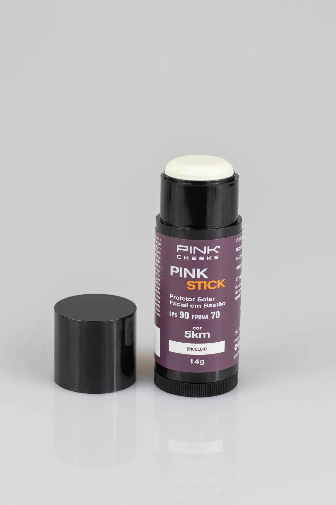 Pink Stick 5Km - Filtro Solar Facial Incolor - FPS 90 PPD 70 - 14g - Pink Cheeks