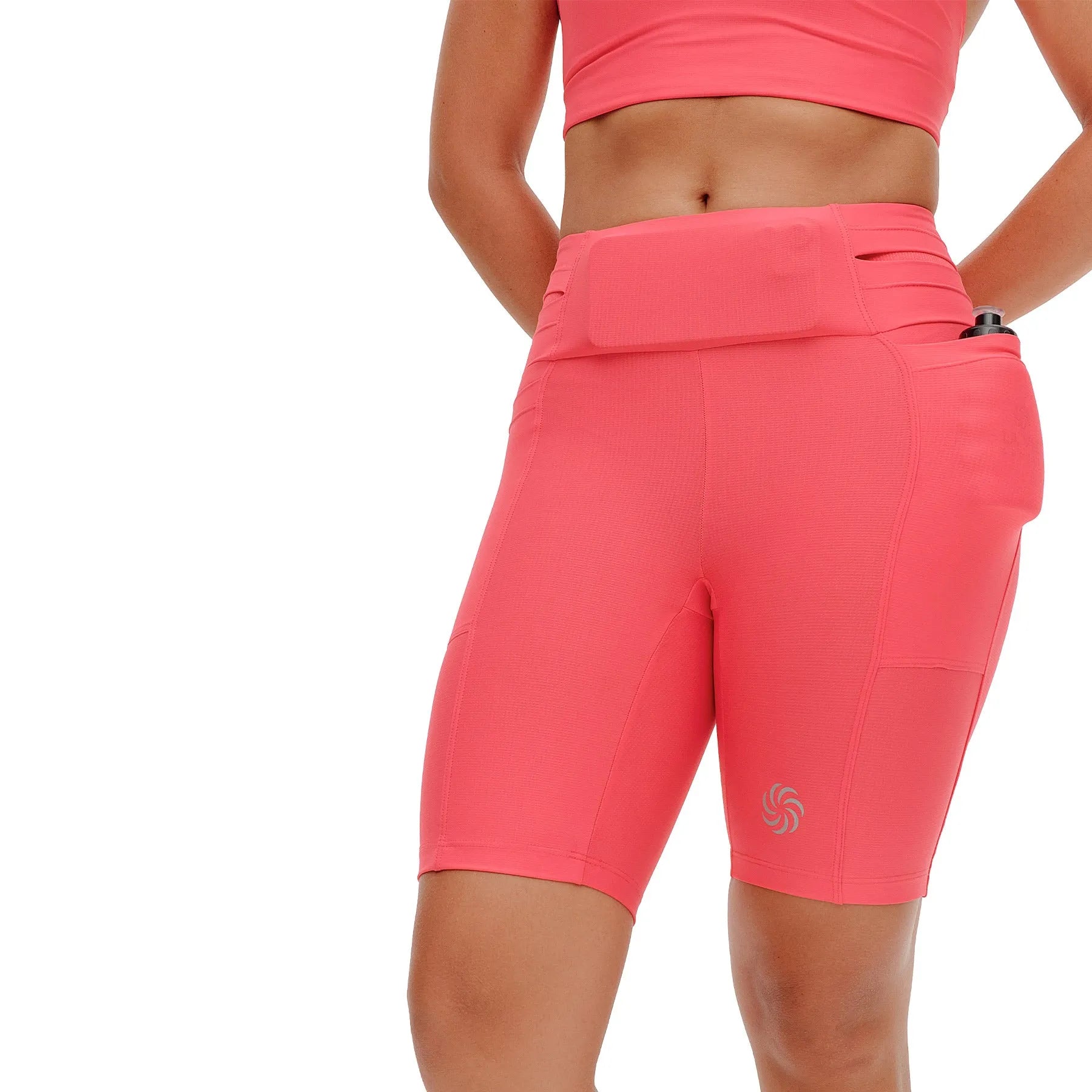 Bermuda de Compressão com Multibolsos Goiaba