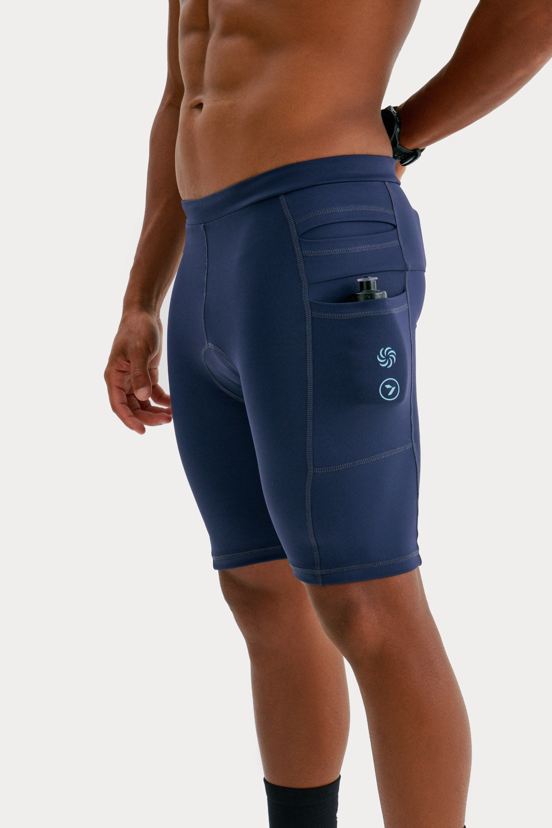 Bermuda de Compressão com Multibolsos Masculina Total Emana Sette Marinho