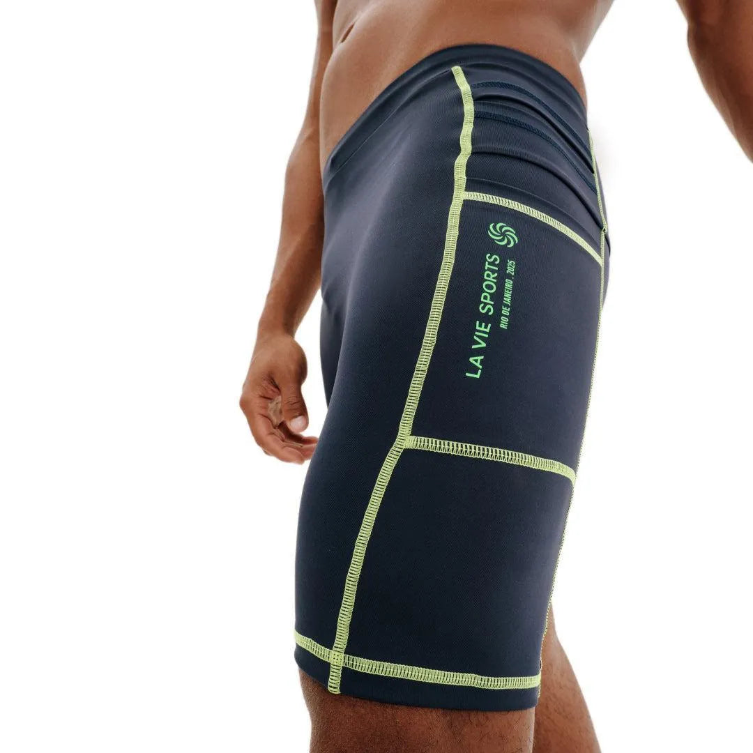 Bermuda de Compressão com Multibolsos Masculina Total Emana Mar