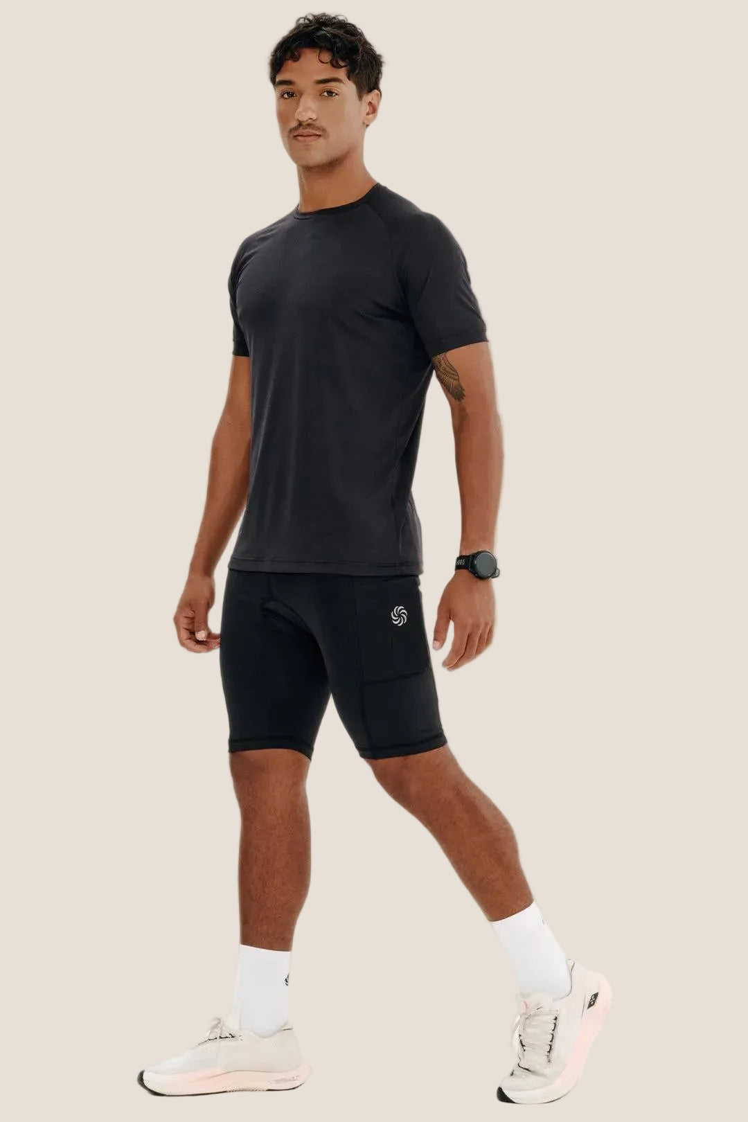 Camisa UV 50 Raglan Masculina Preta