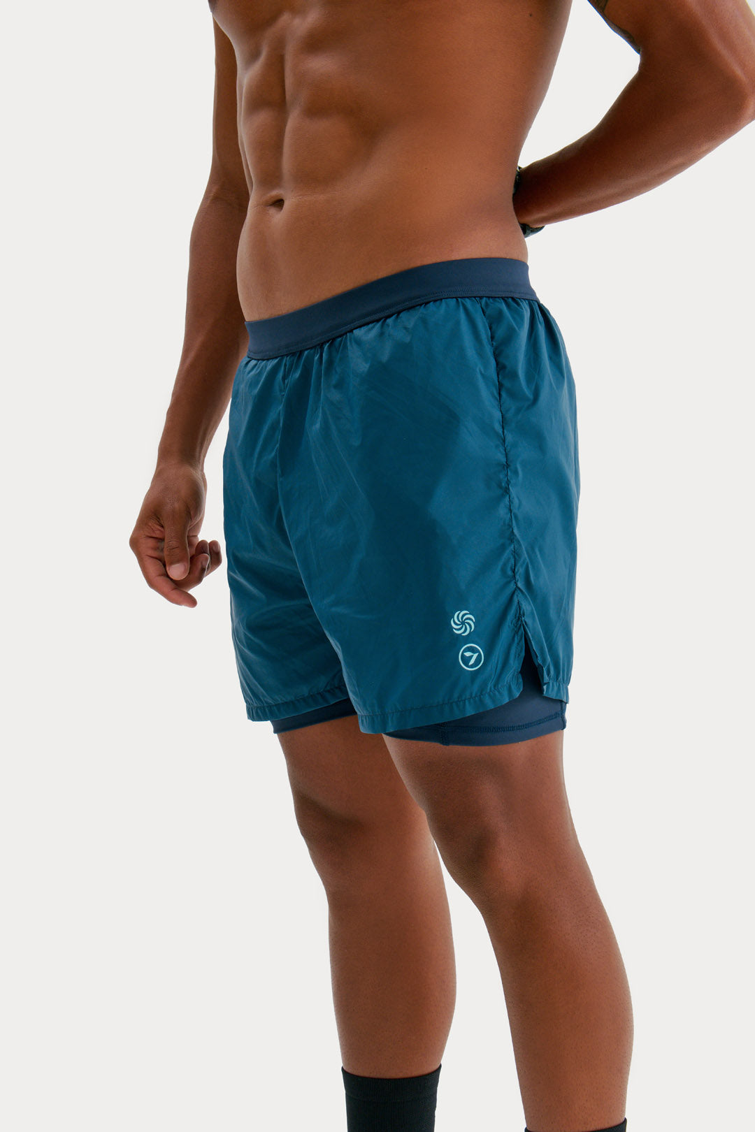 Bermuda de Compressão com Multibolsos Soltinha Masculina Sette Marinho