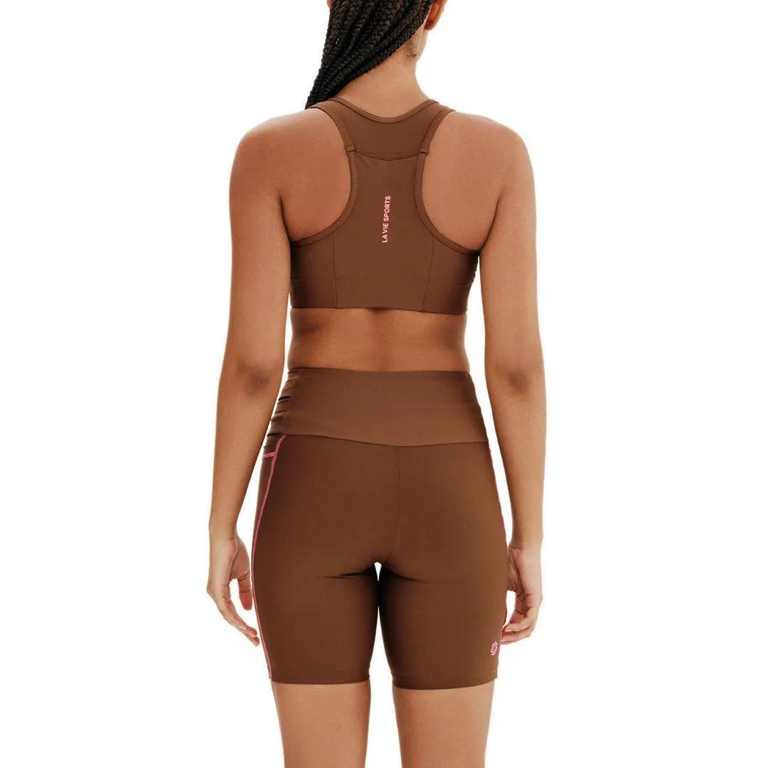 Bermuda de Compressão com Multibolsos Total Emana Terra