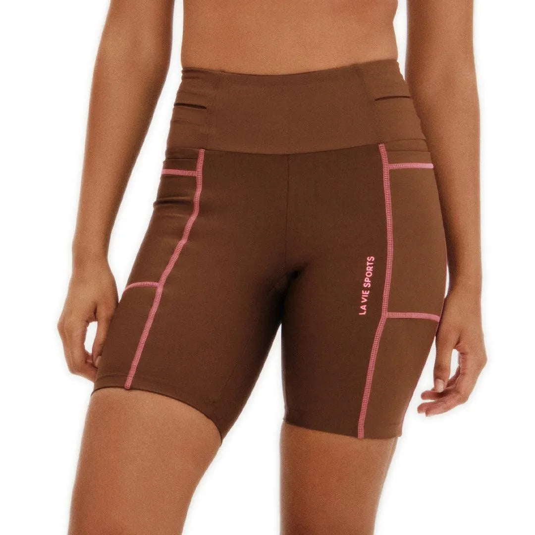 Bermuda de Compressão com Multibolsos Total Emana Terra