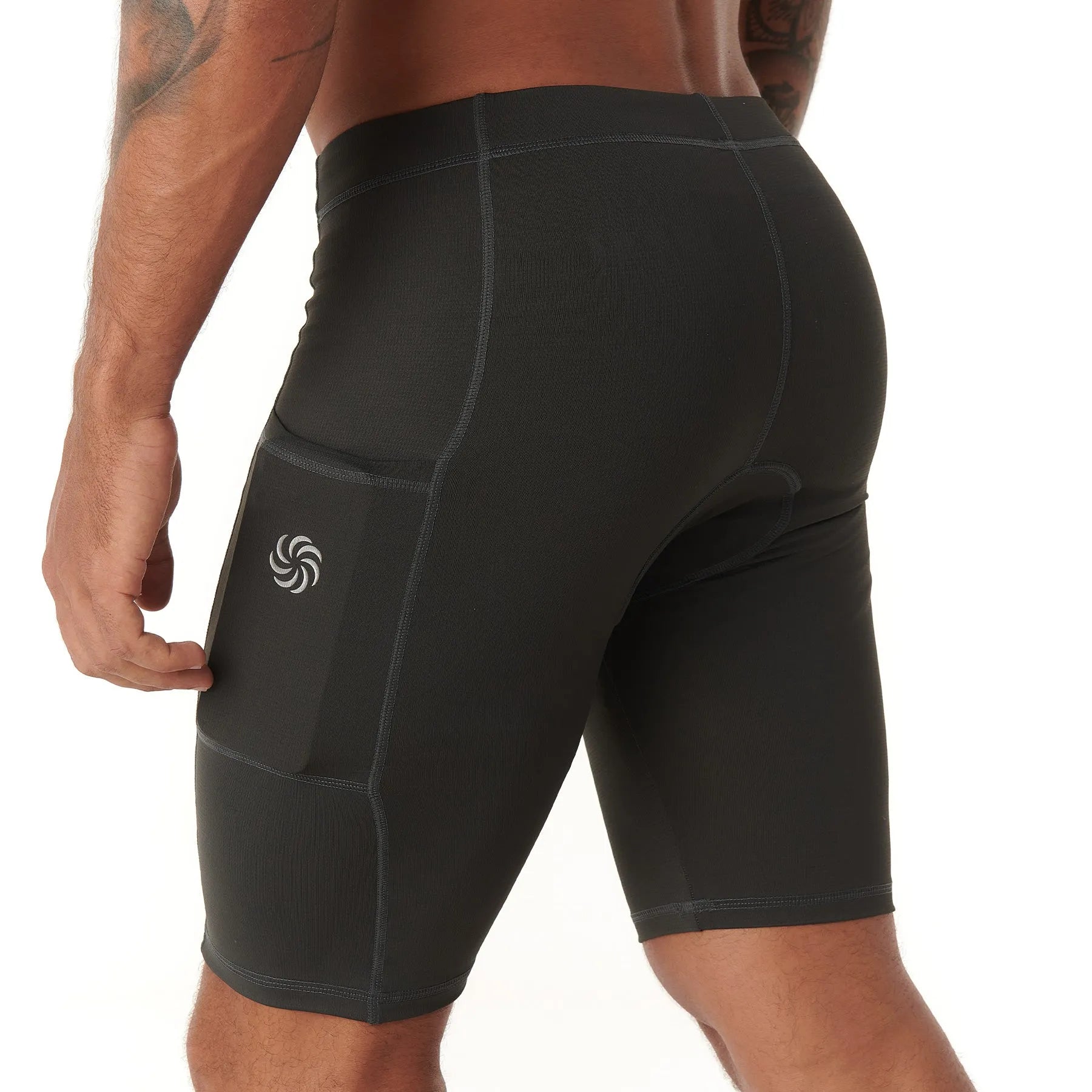 Bermuda de Compressão com Bolsos Masculina Grafite