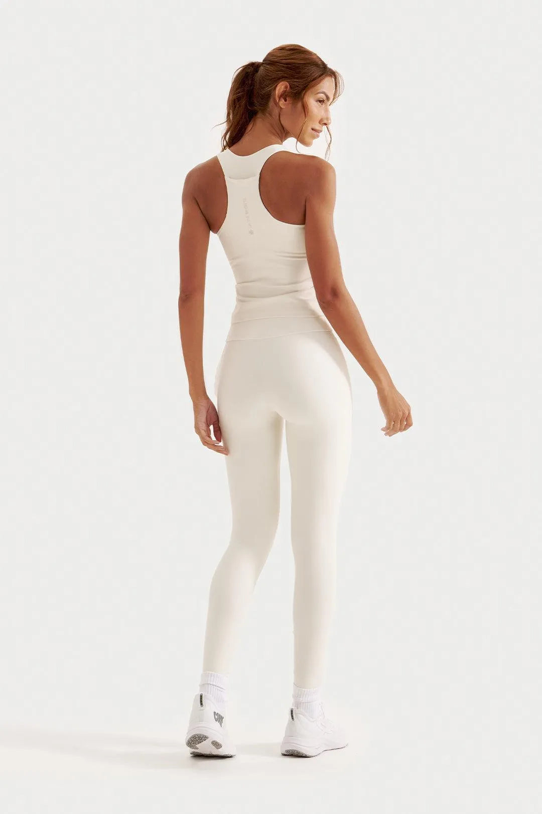 Calça de Compressão com Multibolsos Simple Off White