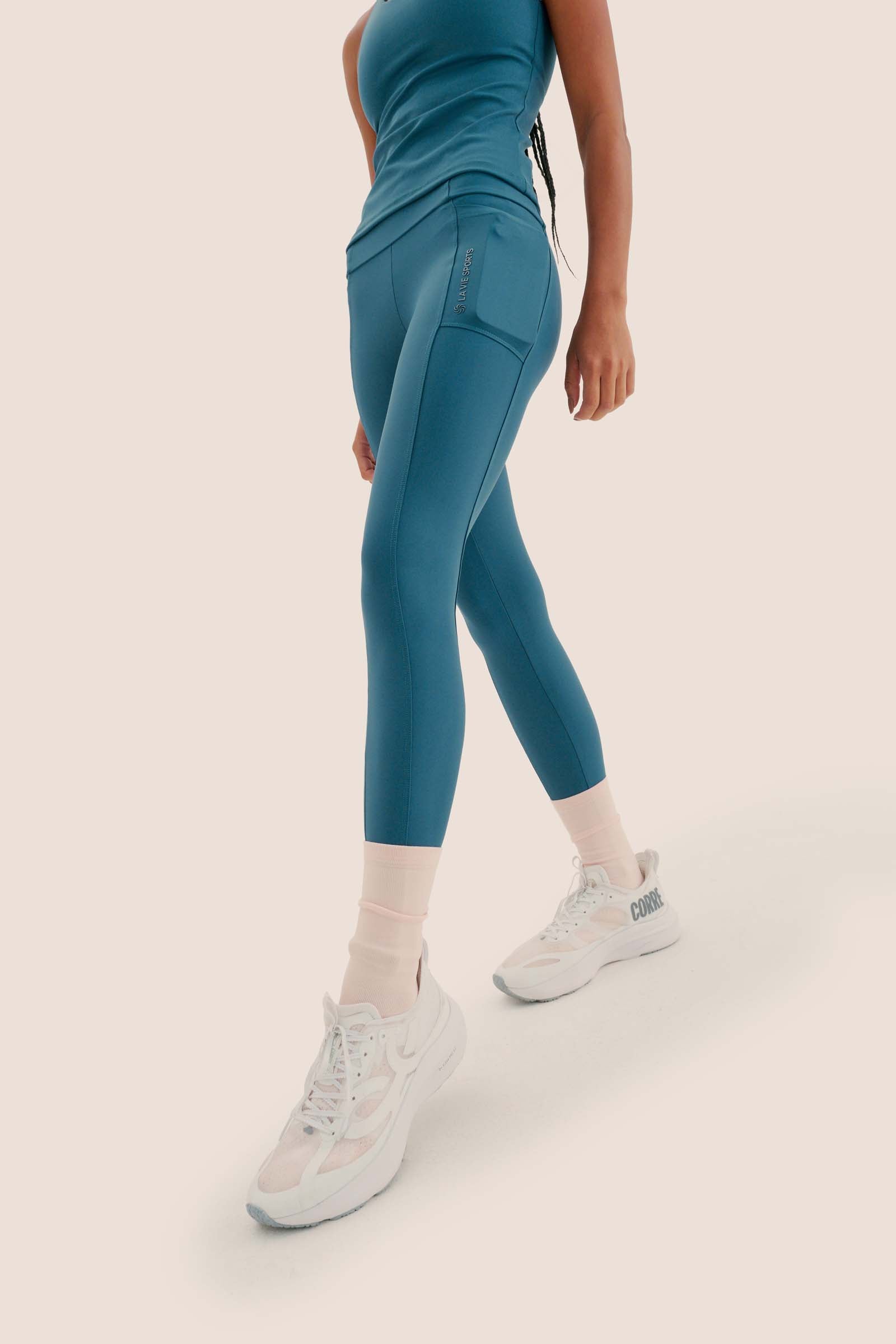 Calça de Compressão com Multibolsos Simple