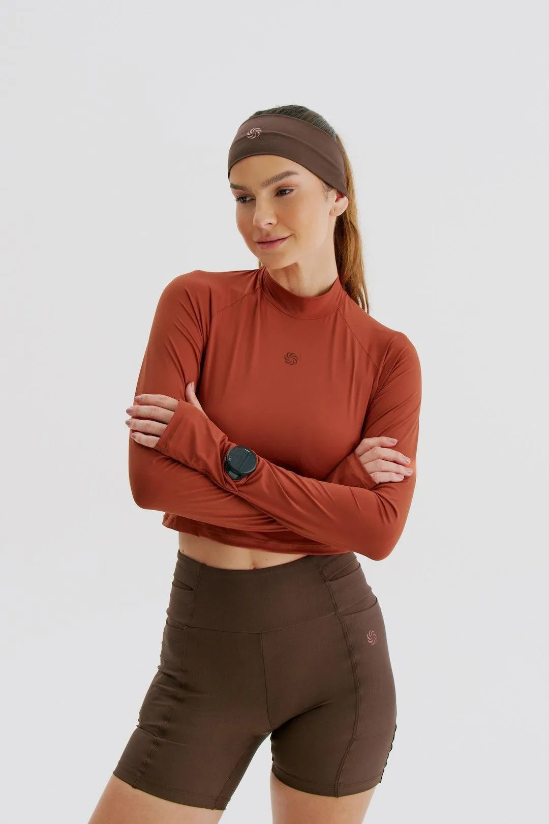 Camisa UV Manga Longa Cropped abertua