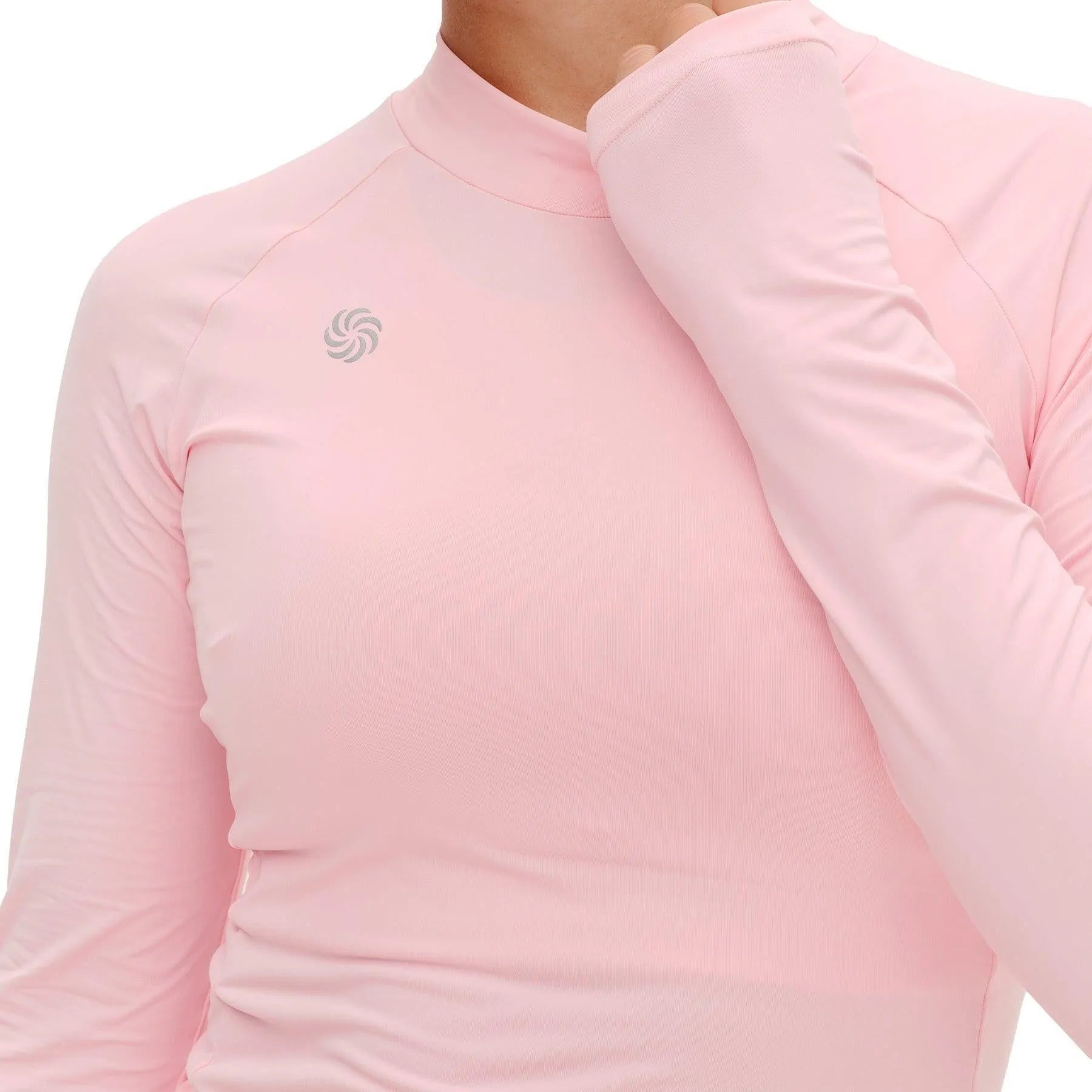 Camisa UV Manga Longa Fluida Pêssego