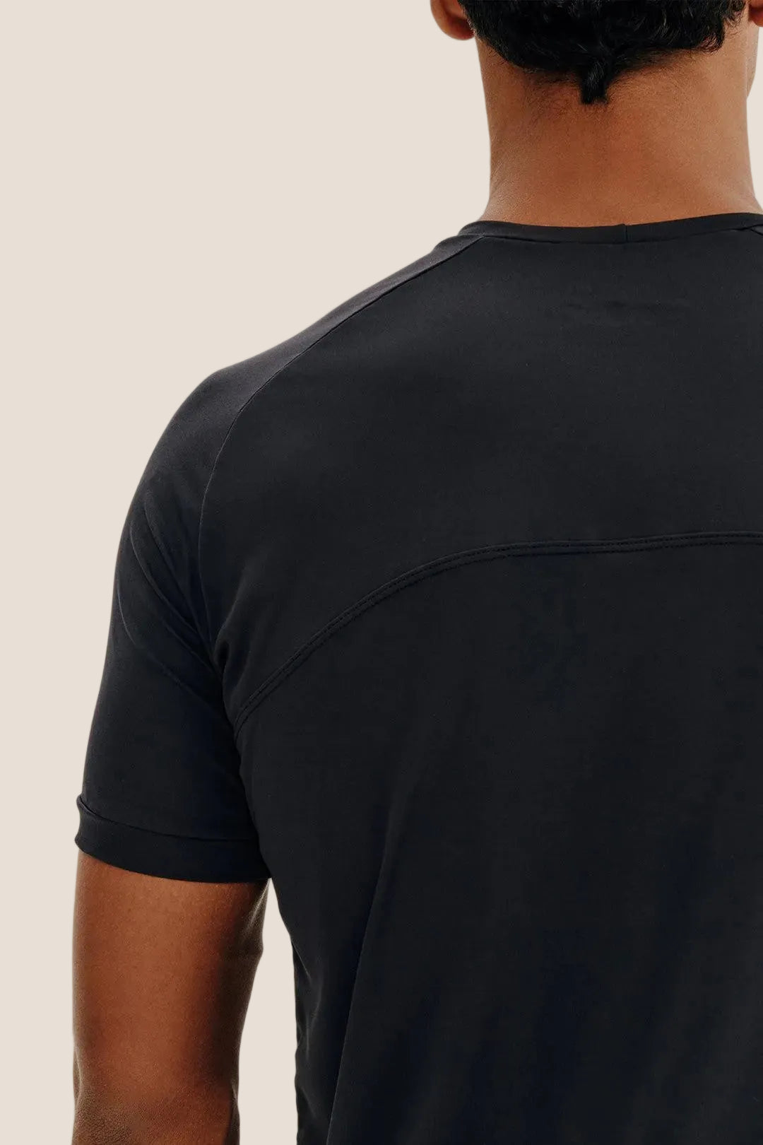 Camisa UV 50 Raglan Masculina Preta