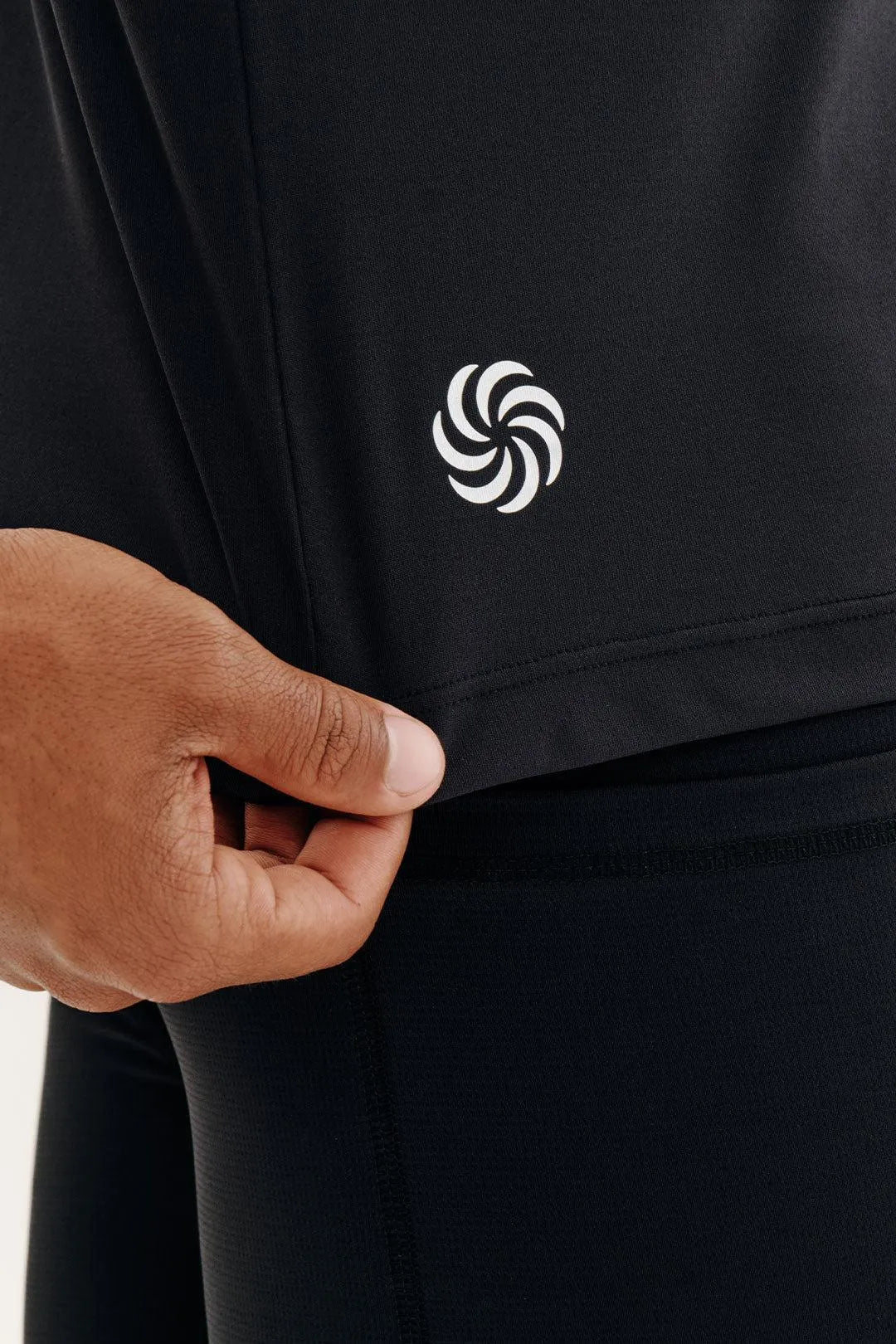 Camisa UV 50 Raglan Masculina Preta