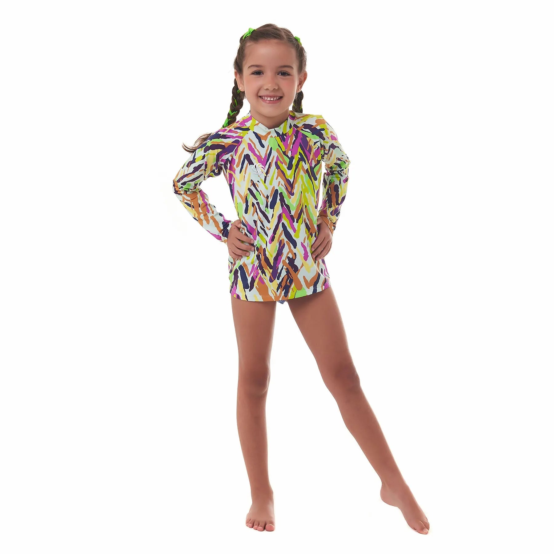 Camisa UV Manga Longa Fluida KIDS Cores