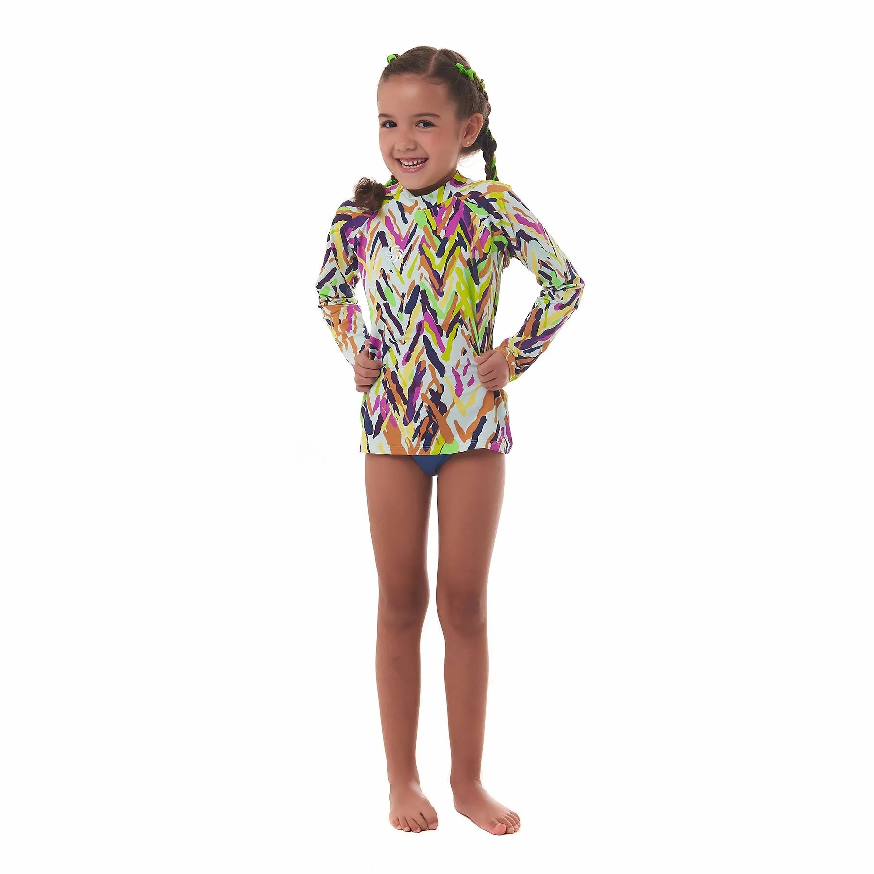 Camisa UV Manga Longa Fluida KIDS Cores