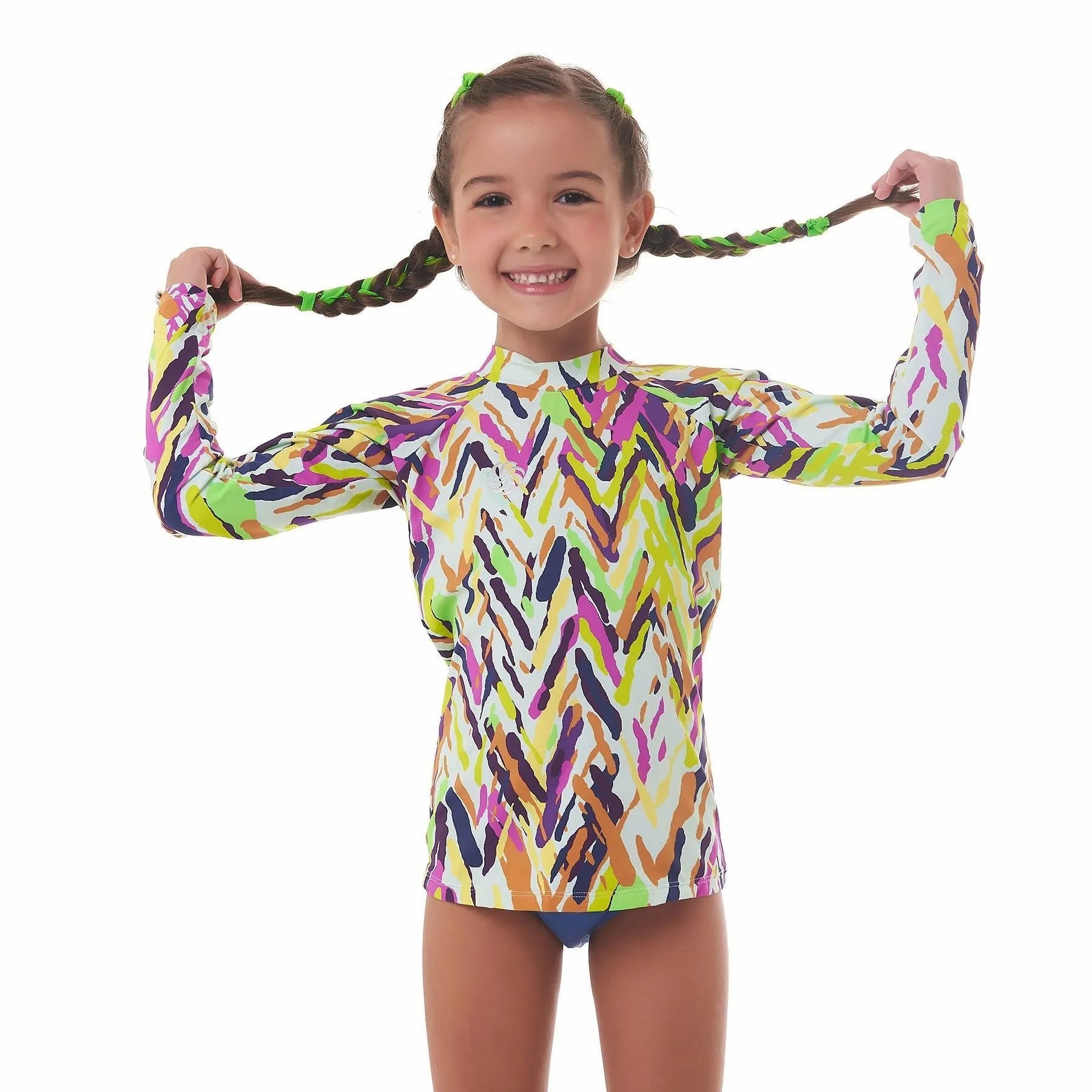 Camisa UV Manga Longa Fluida KIDS Cores