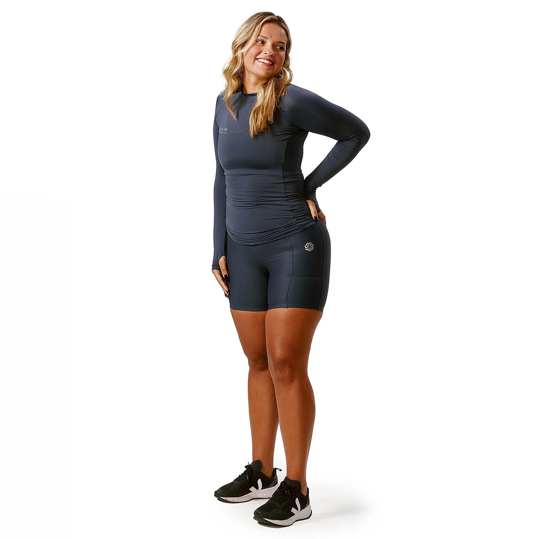 Camisa UV Manga Longa Fluida Marinho