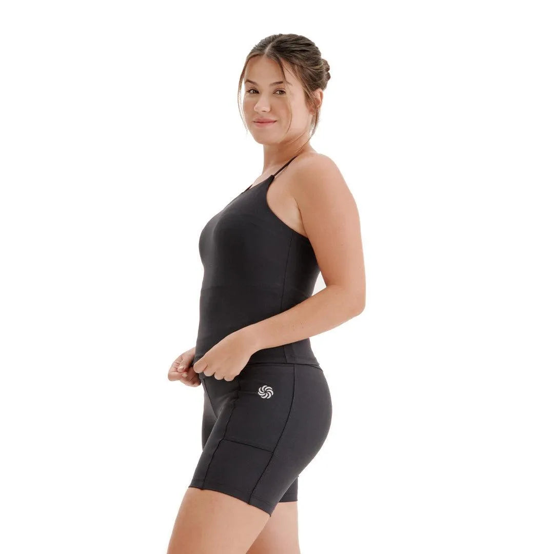 Camiseta de compressão Alcinha Total Emana Preta