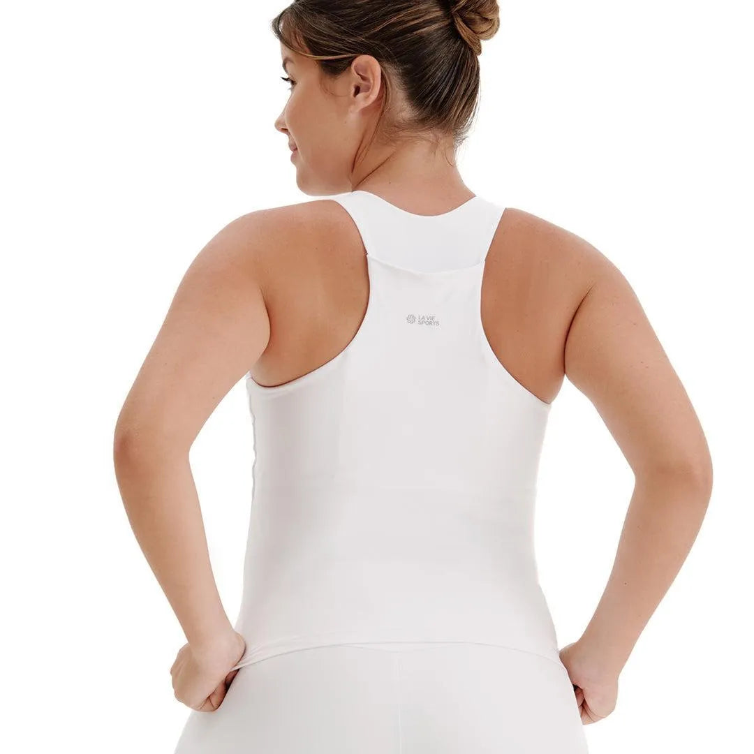 Camiseta de compressão com Super Bolso Total Emana Branca