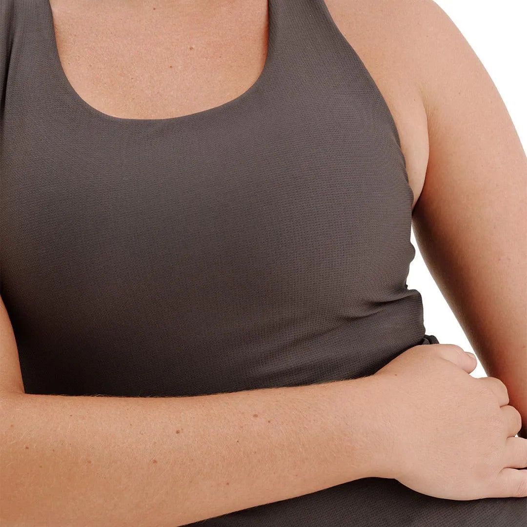 Camiseta de compressão com Super Bolso Grafite