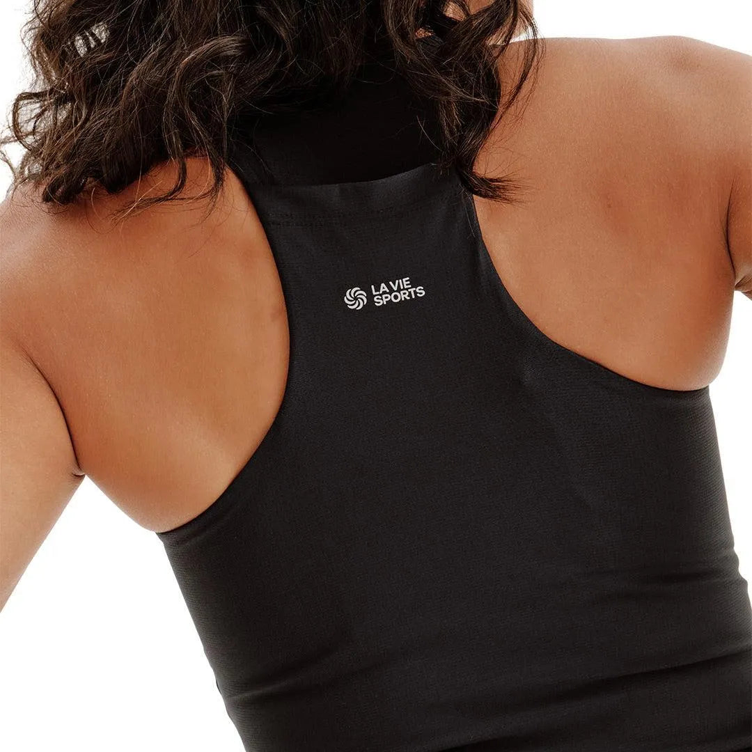 Camiseta de compressão com Super Bolso Preta