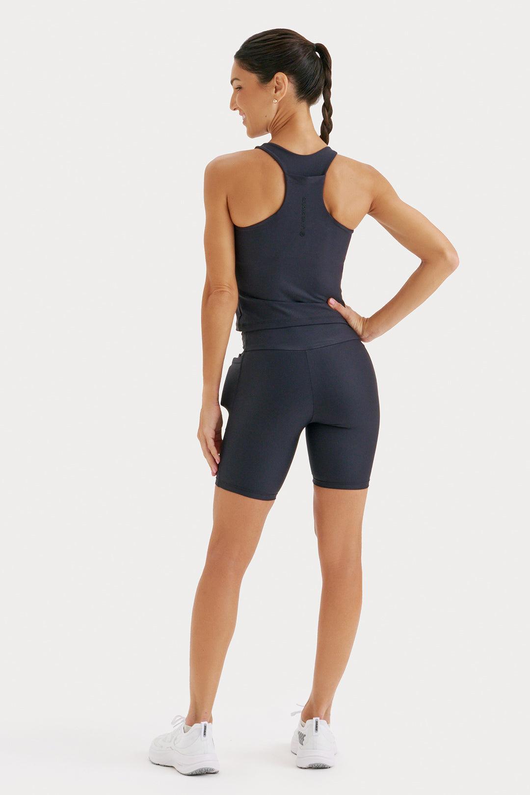 Camiseta de compressão com Super Bolso Simple Preta