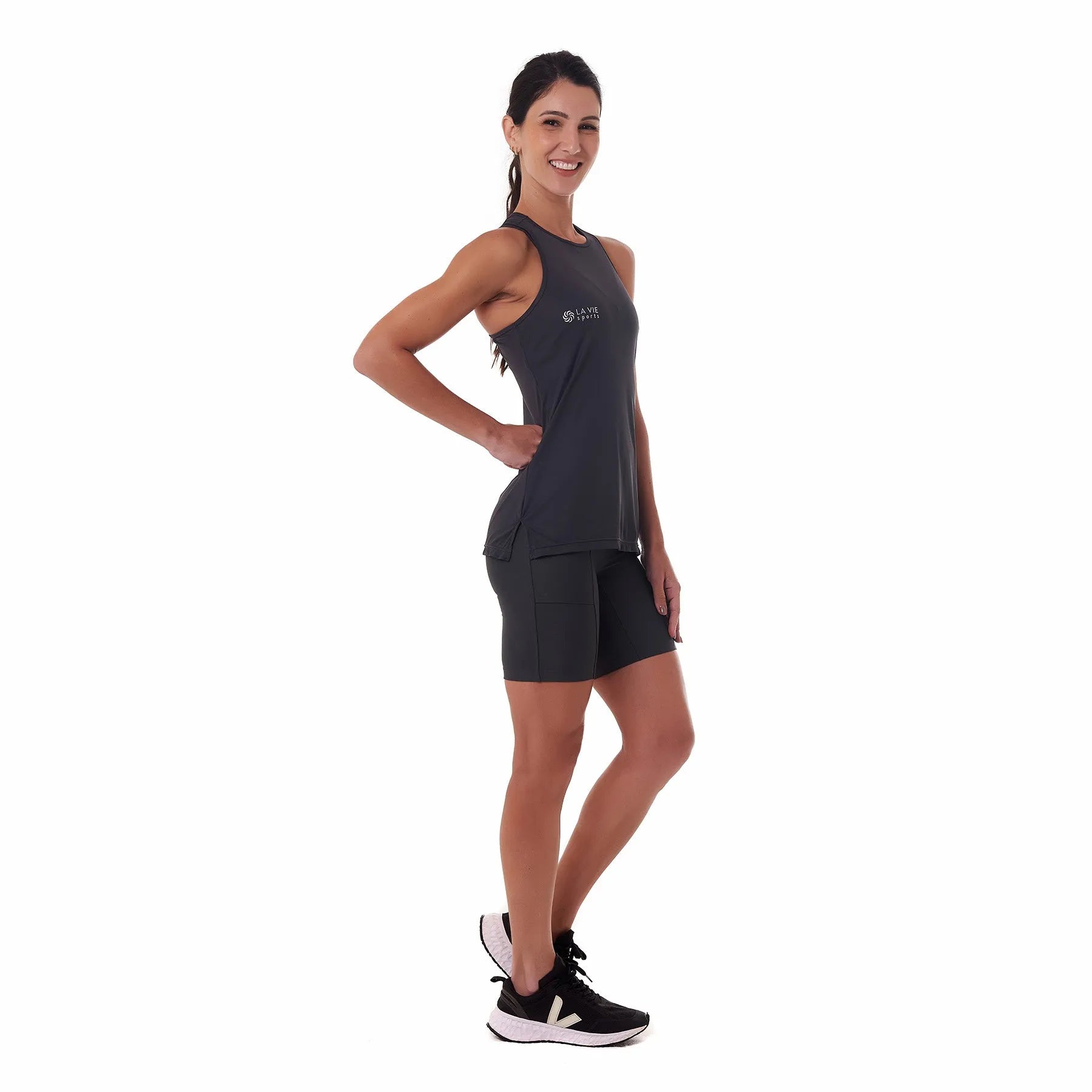 Camiseta UV 50 Comportada Grafite