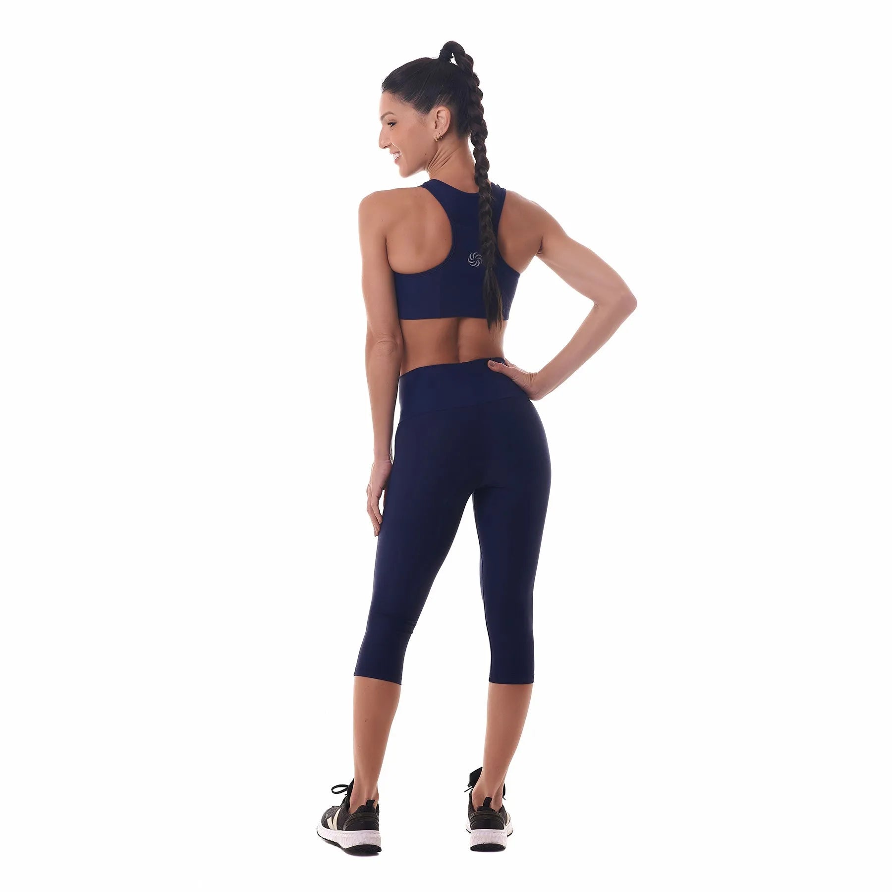 Corsário de Compressão com Multibolsos Marinho