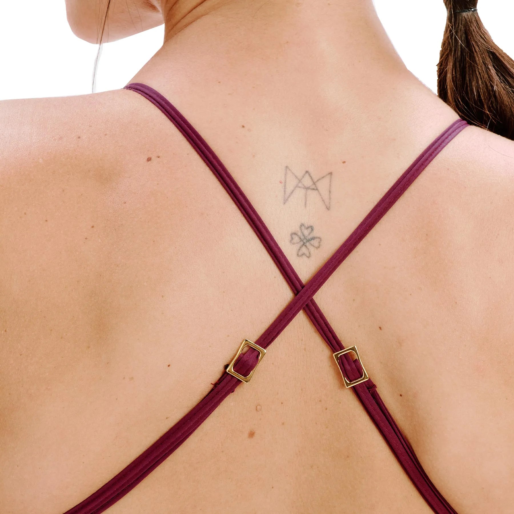 Maiô de Natação Fluido Vinho