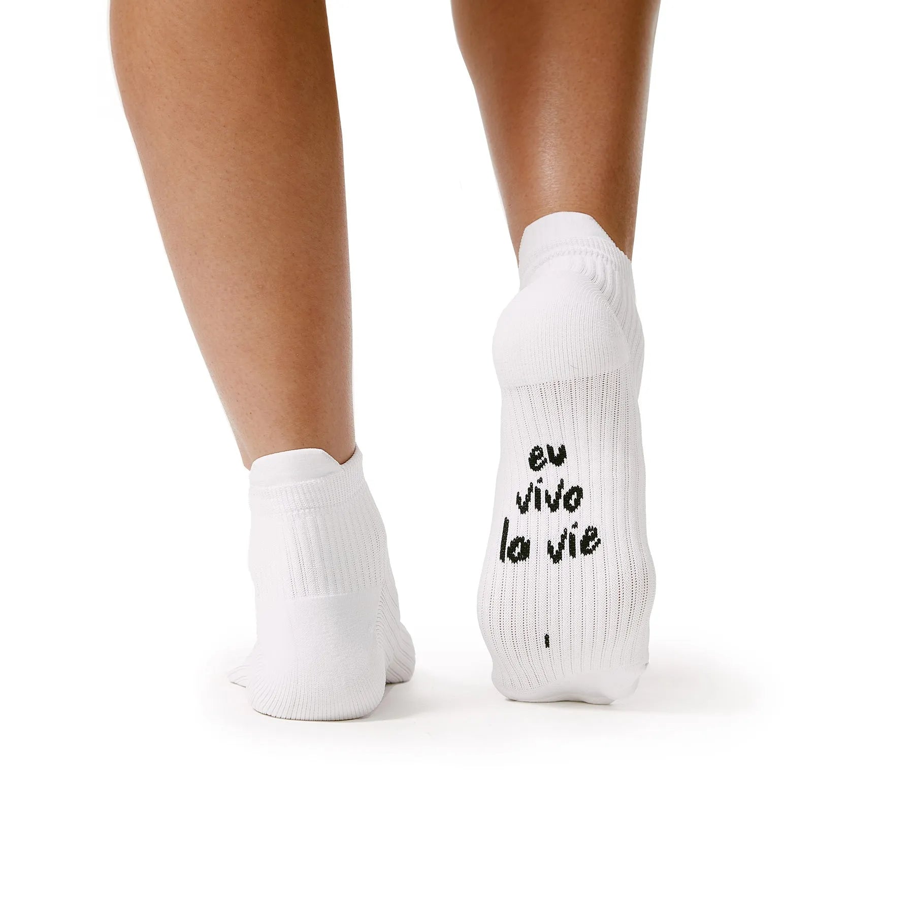 Meia de Compressão Emana Cano Baixo La Vie Branco