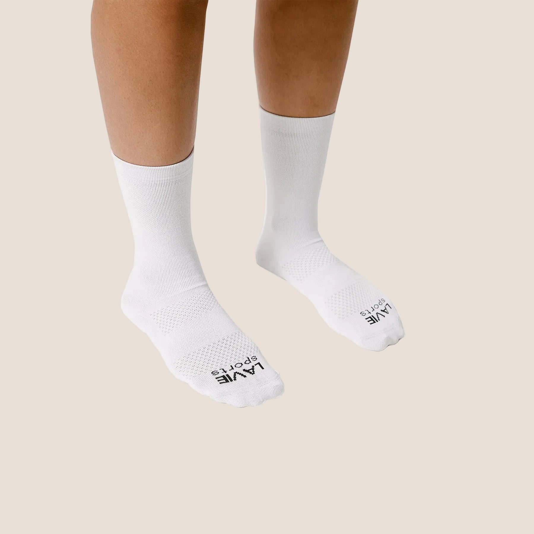 Meia de Compressão Emana Cano Médio La Vie Branco