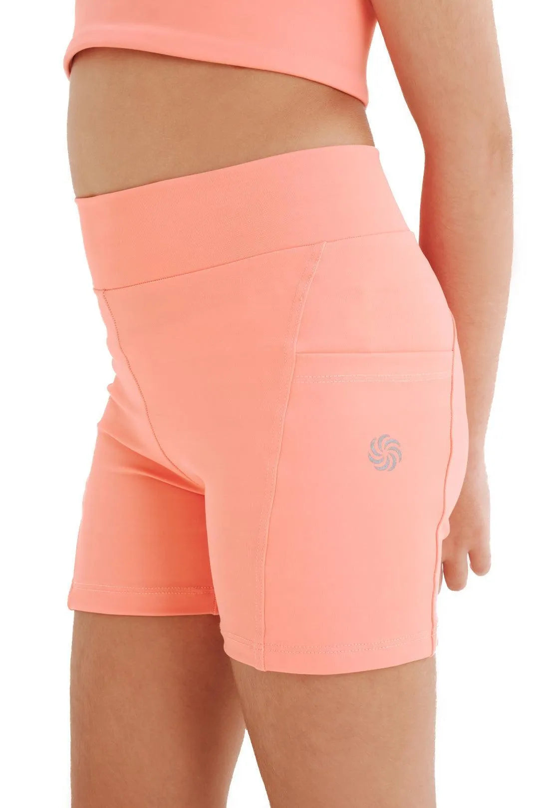 Short de compressão com bolsos infantil total emana