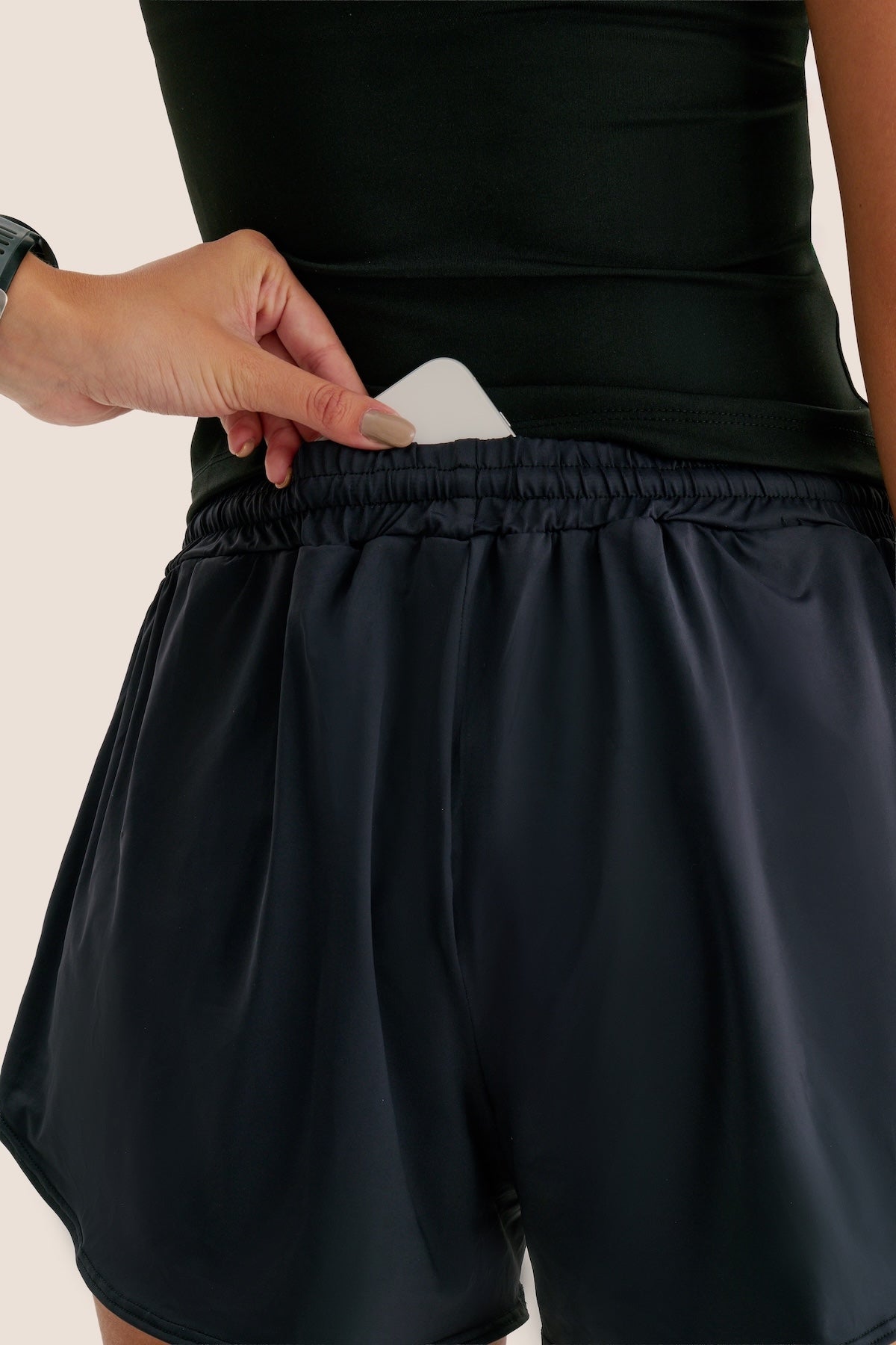 SHORT 3 BOLSOS SOLTINHO AloeSkin™ PRETO