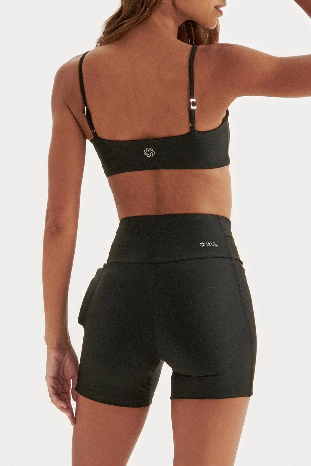 Short de Compressão com Multibolsos Livre AloeSkin Preto