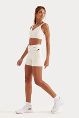 Short de Compressão com Multibolsos Simple Off White