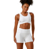 Short de Compressão Curto com Multibolsos Total Emana Branco