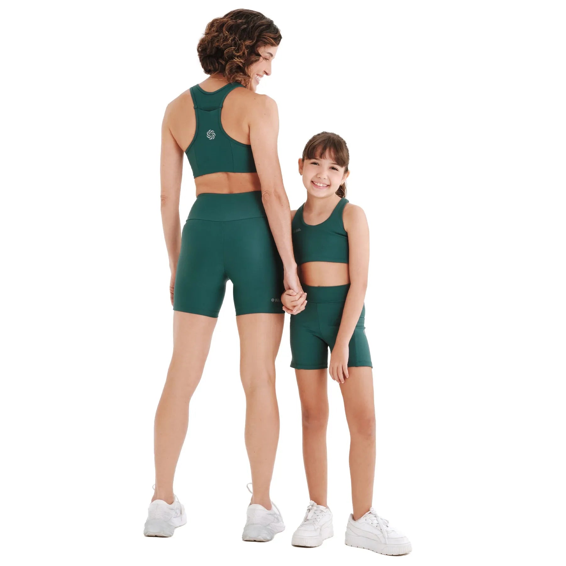 Top de compressão com bolso infantil total emana folha