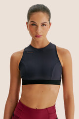 TOP CROPPED DUPLA FACE FlexSkin™ BETERRABA E PRETO