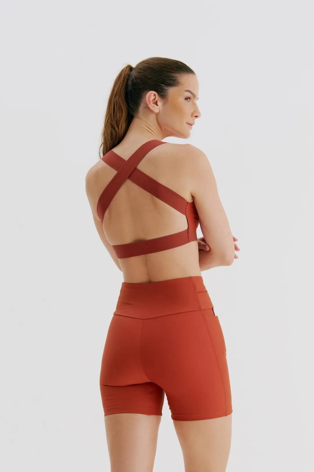 Top Cropped Dupla Face Raiz e Cobre