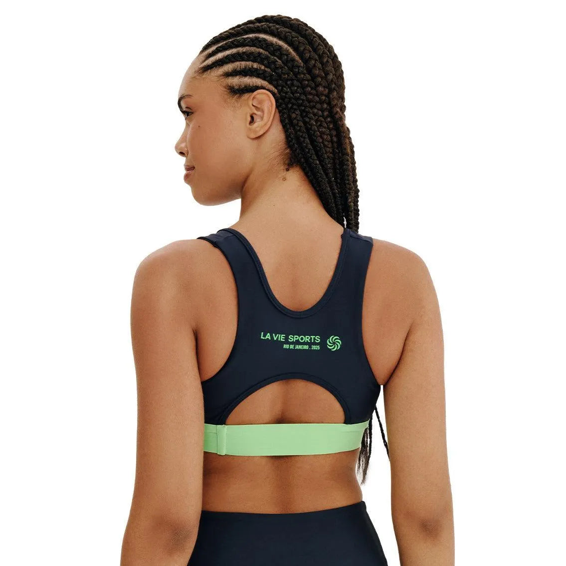 Top de Compressão com Bolso Recortes Total Emana Mar