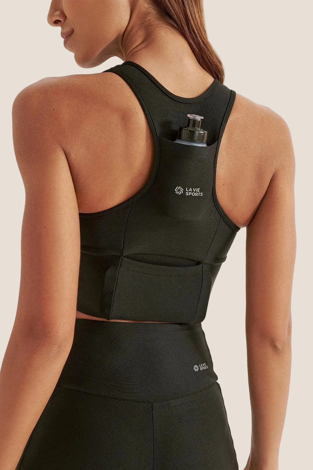 Top de Compressão Multibolsos Aloeskin Preto