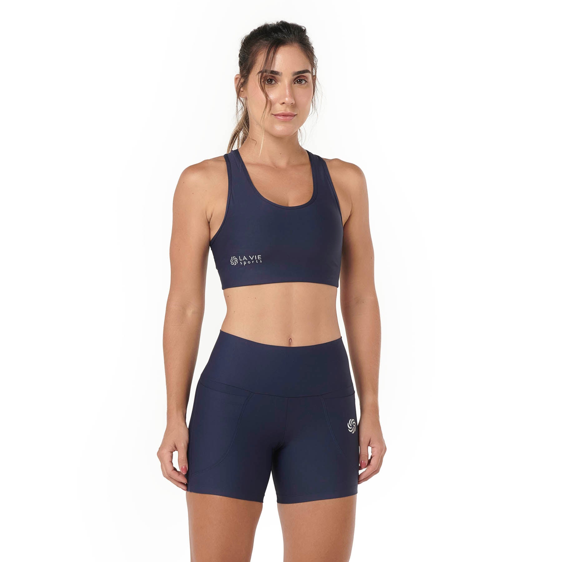 Top de Compressão com Super Bolso 2.0 Marinho