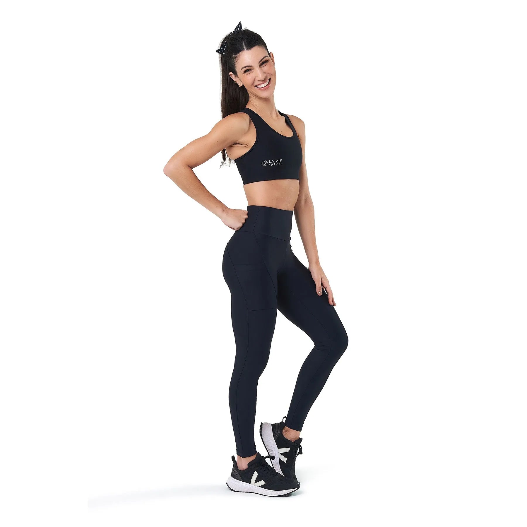 Top de Compressão com Super Bolso 2.0 Preto