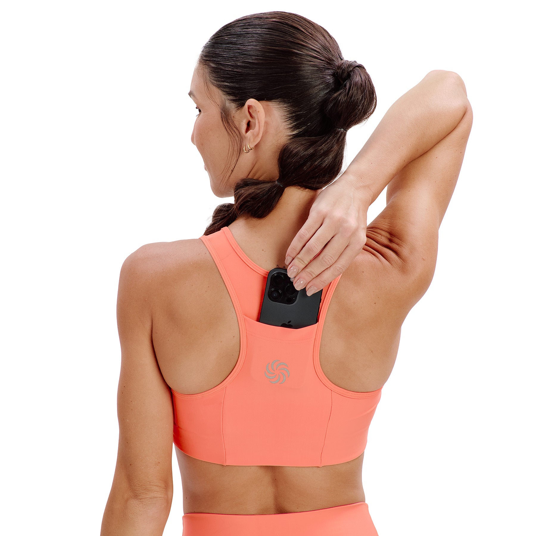 Top de Compressão com Super Bolso 2.0 Total Emana Coral