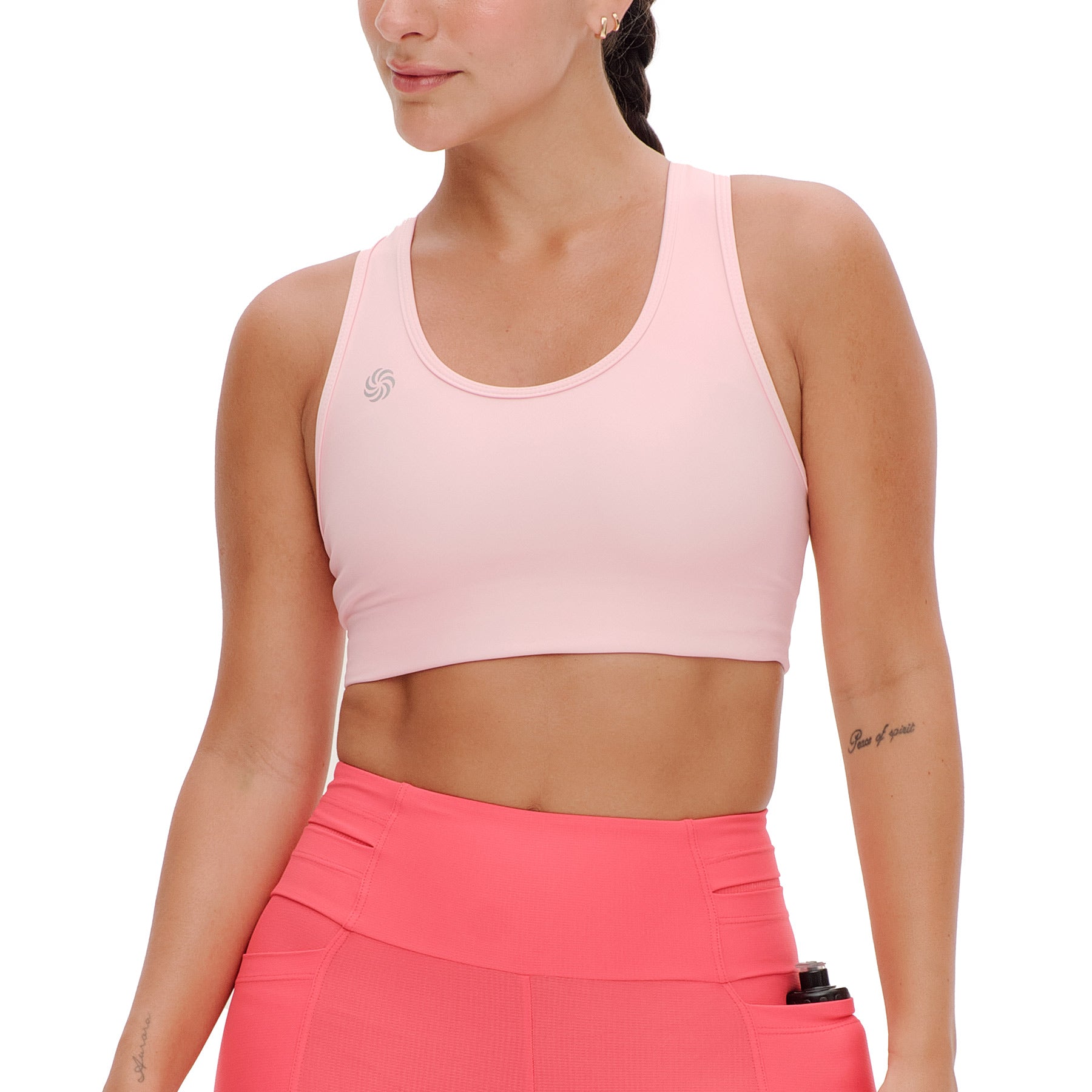 Top de Compressão com Super Bolso 2.0 Total Emana Pêssego