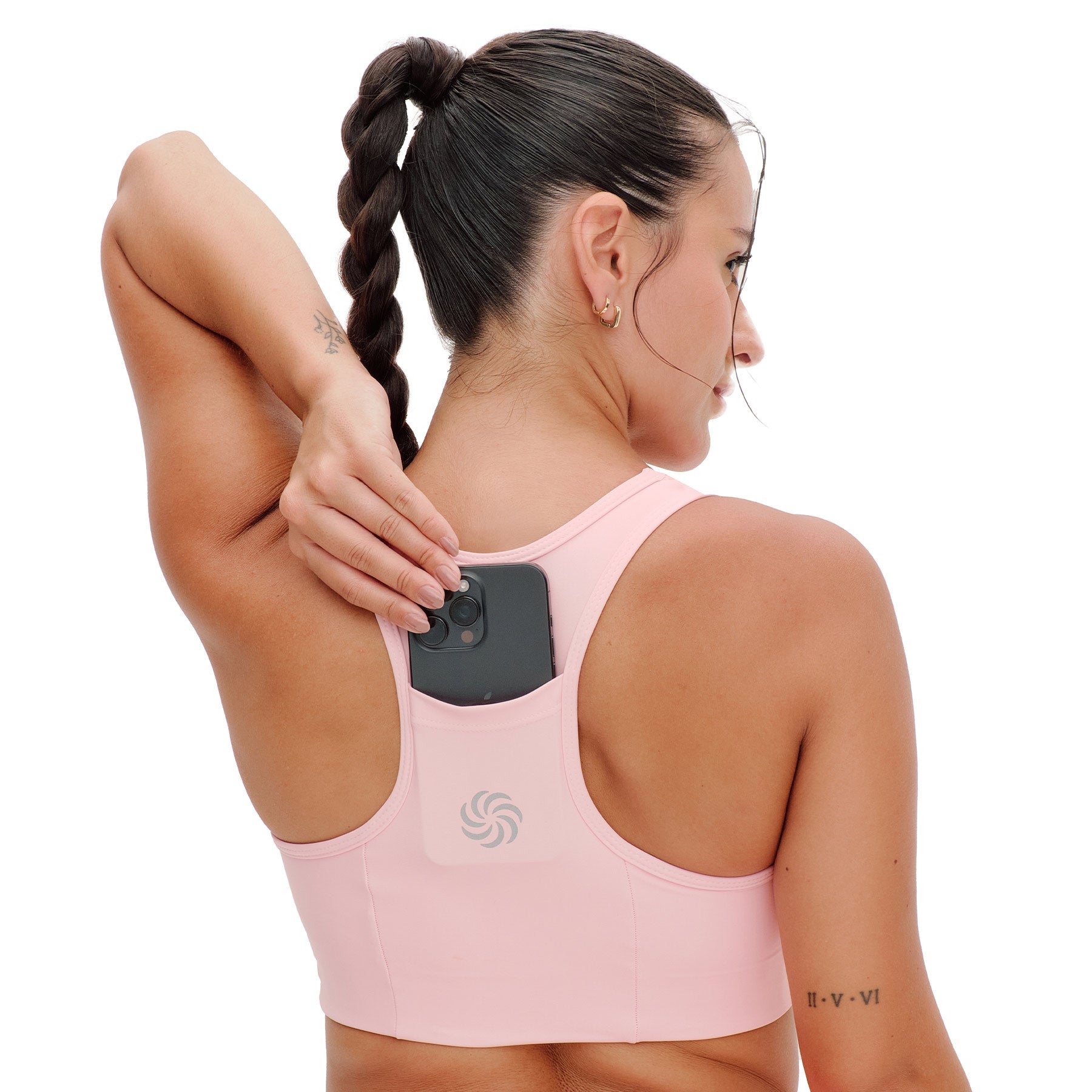 Top de Compressão com Super Bolso 2.0 Total Emana Pêssego