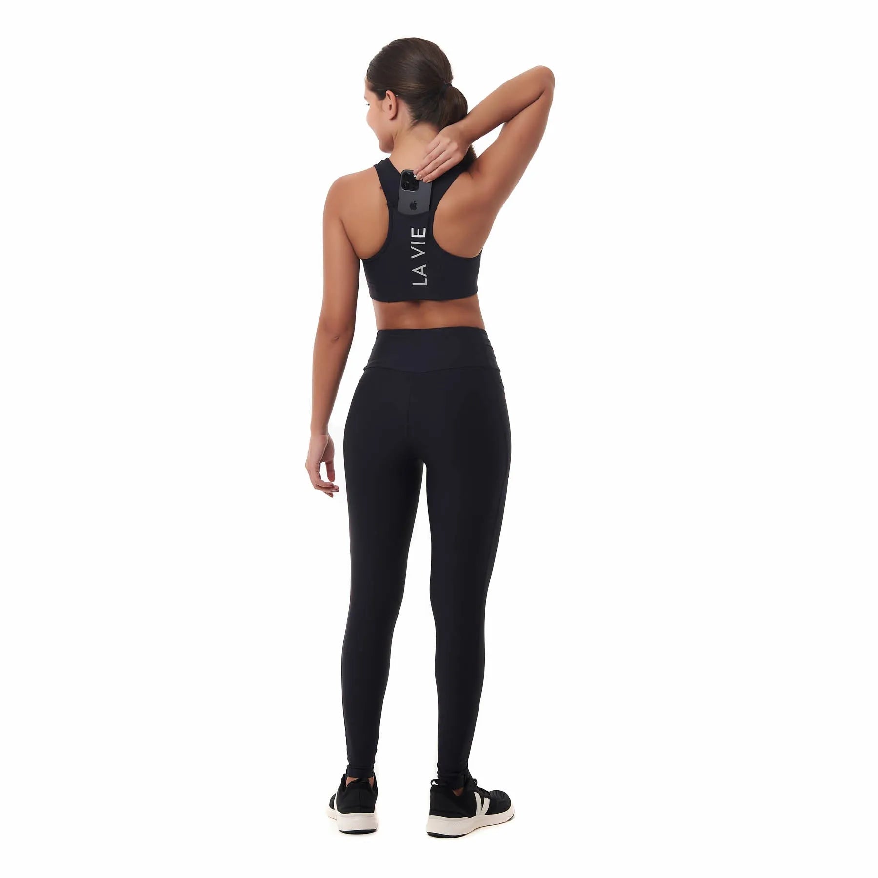 Top de Compressão com Super Bolso 2.0 Total Emana Preto