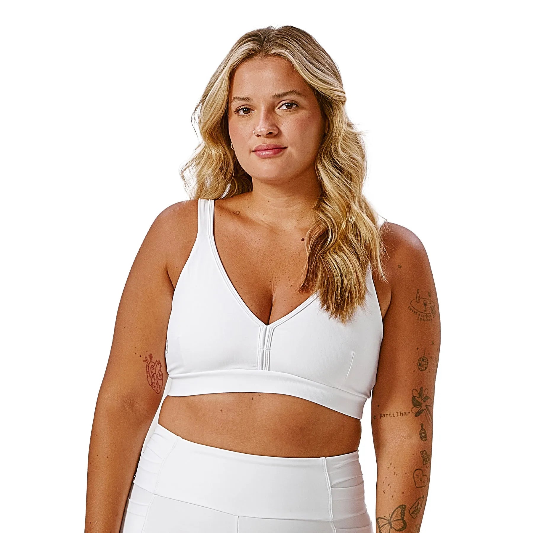 Top de Compressão Conforto Branco