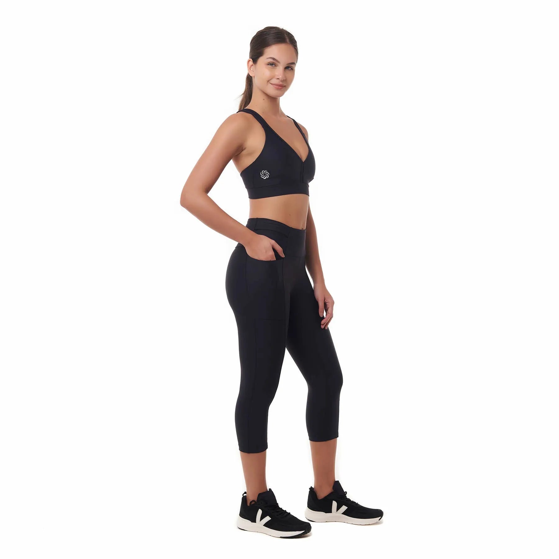 Top de Compressão Conforto Total Emana Preto