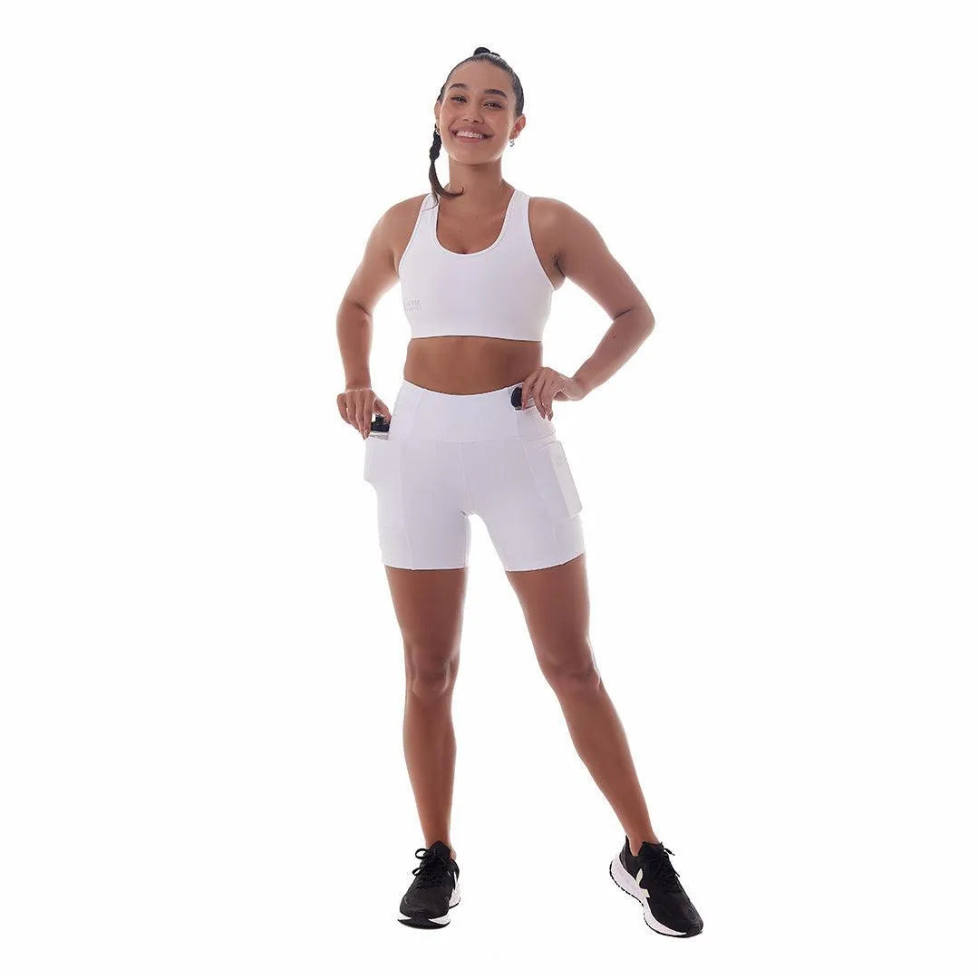 Top de Compressão com Super Bolso 2.0 Branco
