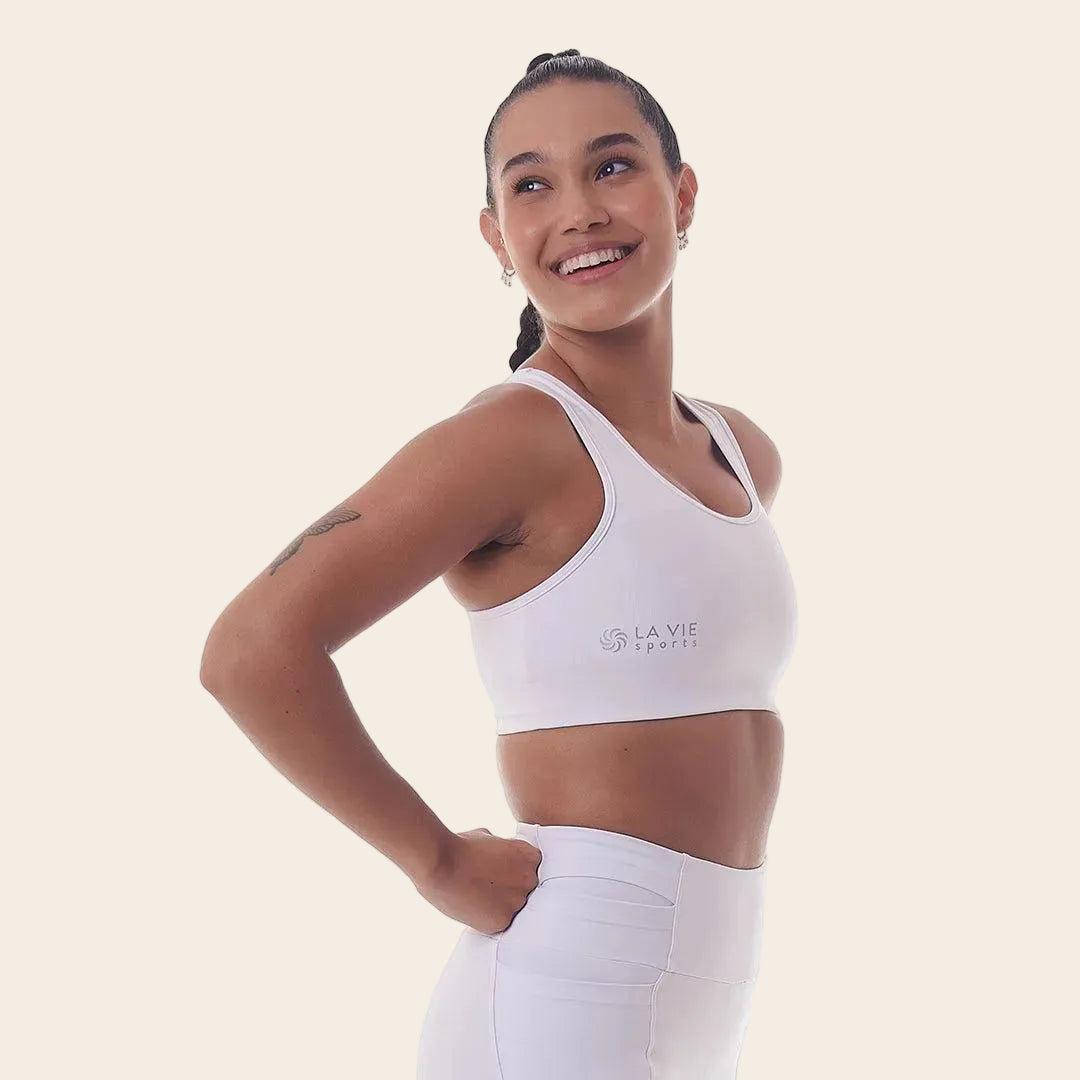 Top de Compressão com Super Bolso 2.0 Branco